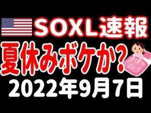 【天然ガス暴落】【0.75%の見方急伸！】【連休明けも下落】【SOXL速報】【9月7日米国株ニュース】SOXL TECL WEBL CWEB LABU CURE チャート分析 指値公開