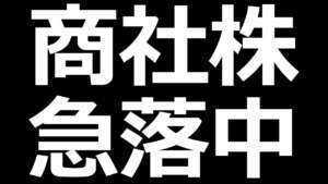 商社株が急落中
