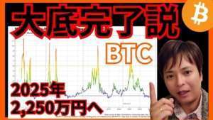 【歓喜】仮想通貨ビットコイン、もう大底です！ 2025年に2250万円へ