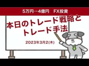 FX初心者でもわかるドル円トレード手法本日の戦略2023年3月2日(木)