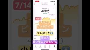 今日のメルカリビットコイン #ビットコイン今後 #メルカリビットコイン #メルカリ稼ぐ #ビットコイン