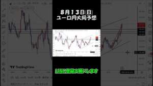 8月13日ユーロ円大局予想切り抜き【海外FX投資】 #shorts