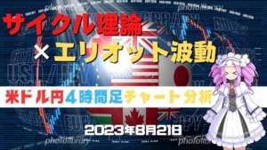 【ドル円】4時間足チャート分析と今後のトレード【FX】【8月21日】