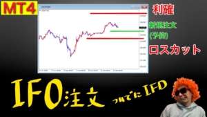 MT4でIFO・IFD注文を出す方法！指値と逆指値を入れつつ予約注文や！