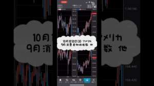 【FXチャート/BID】10月12日21:30 アメリカ 9月消費者物価指数 他 #shorts #チャート #fx #fx初心者 #経済指標