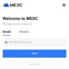 Log in to the official website of MEXC